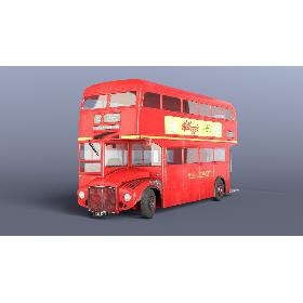 3D model London Routemaster Bus [LOW POLY]